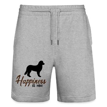 Berner Sennenhund - Stanley/Stella Unisex Bio Joggingshorts Trainer  - Grau meliert - Vorne - Nik (191cm) & Marisol (170cm)