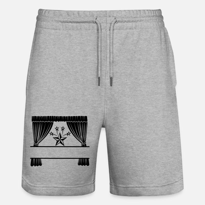 Rideaux Je suis une star - Short de jogging bio TRAINER Stanley/Stella unisexe - gris chiné