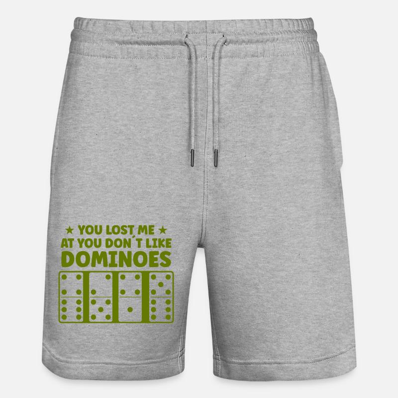 Conception de domino - Short de jogging bio TRAINER Stanley/Stella unisexe - gris chiné