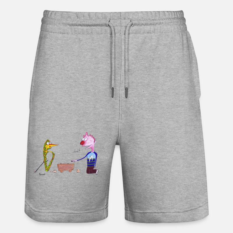Ein grausames Spiel - Stanley/Stella Unisex Bio Joggingshorts Trainer - Grau meliert