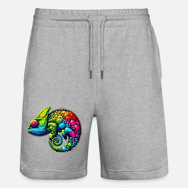 Chameleon - Stanley/Stella Trainer Unisex Organic Jogging Shorts - heather grey