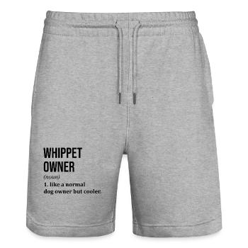 whippet - Stanley/Stella Unisex Bio Joggingshorts Trainer  - Grau meliert - Vorne - Nik (191cm) & Marisol (170cm)