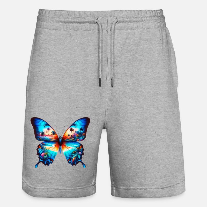 Papillon - Short de jogging bio TRAINER Stanley/Stella unisexe - gris chiné