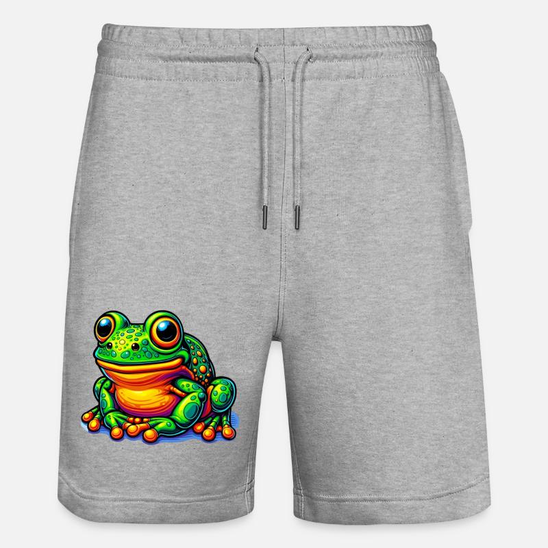 Grenouille - Short de jogging bio TRAINER Stanley/Stella unisexe - gris chiné
