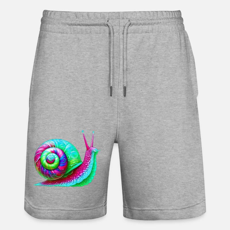 Escargot - Short de jogging bio TRAINER Stanley/Stella unisexe - gris chiné
