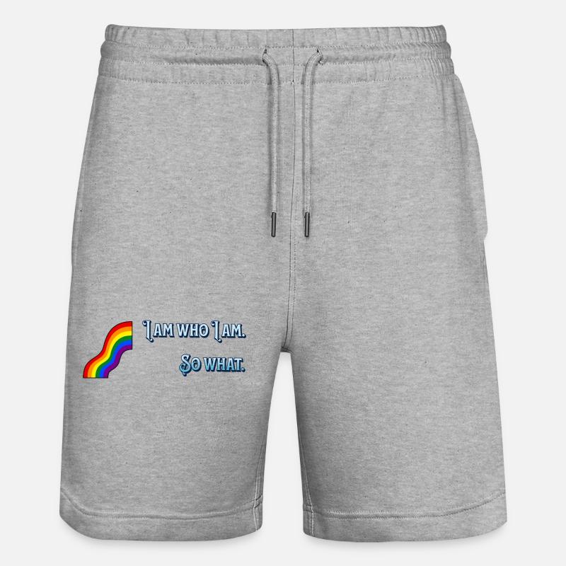 Je suis - Short de jogging bio TRAINER Stanley/Stella unisexe - gris chiné
