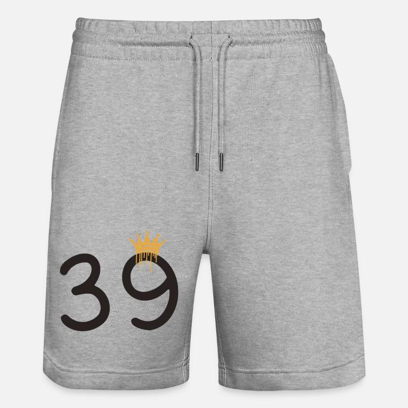 39 - Short de jogging bio TRAINER Stanley/Stella unisexe - gris chiné