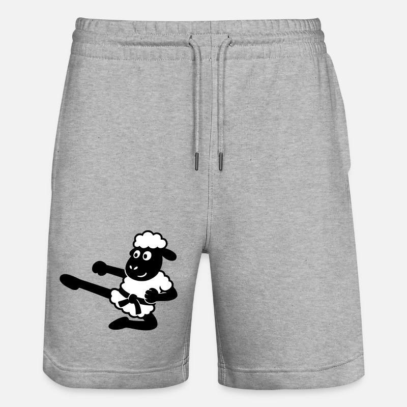 Karaté Mouton - Short de jogging bio TRAINER Stanley/Stella unisexe - gris chiné