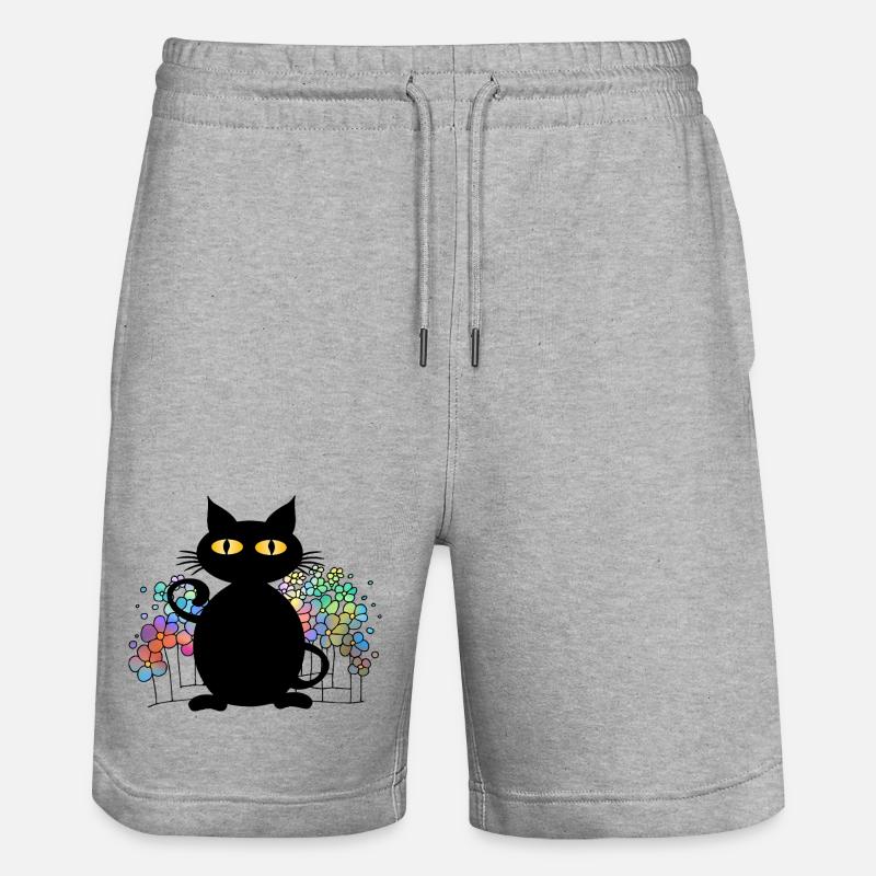 chat - Short de jogging bio TRAINER Stanley/Stella unisexe - gris chiné