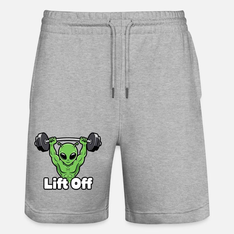 Ascenseur de puissance extraterrestre - Short de jogging bio TRAINER Stanley/Stella unisexe - gris chiné