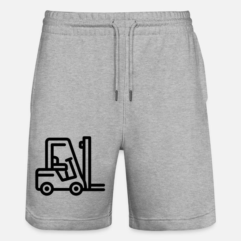 Chariot élévateur - Short de jogging bio TRAINER Stanley/Stella unisexe - gris chiné