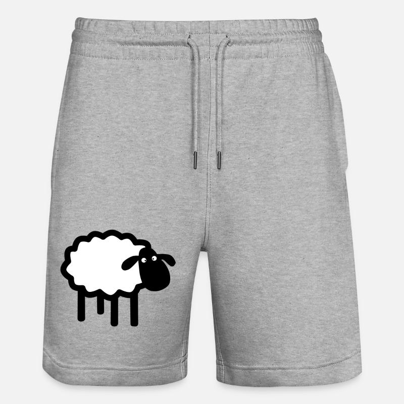 Mouton Nuage - Short de jogging bio TRAINER Stanley/Stella unisexe - gris chiné