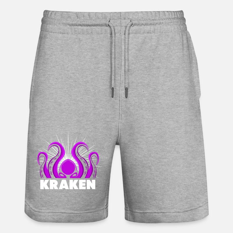 Octopus Octopus Octopus Octopus Octopus - Stanley/Stella Trainer Unisex Organic Jogging Shorts - heather grey