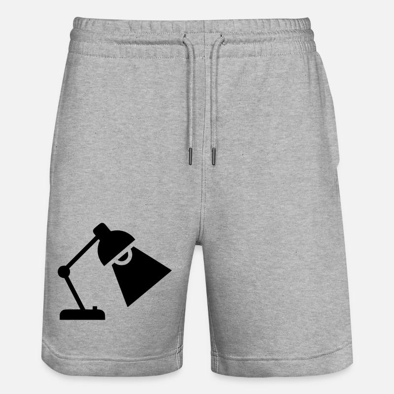 Silhouette de lampe de bureau - Short de jogging bio TRAINER Stanley/Stella unisexe - gris chiné