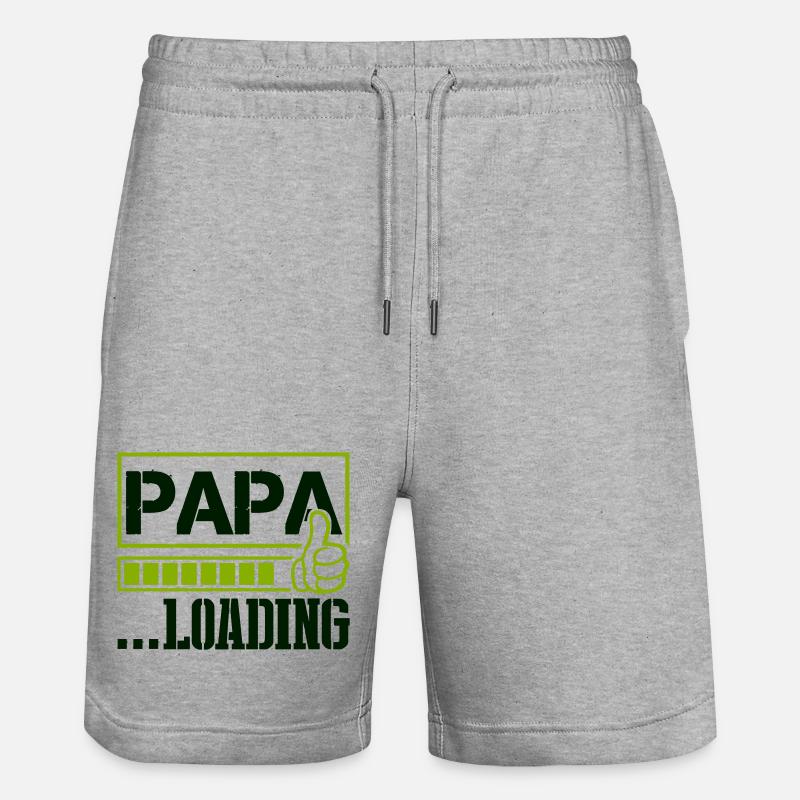 papa_loading- - Short de jogging bio TRAINER Stanley/Stella unisexe - gris chiné