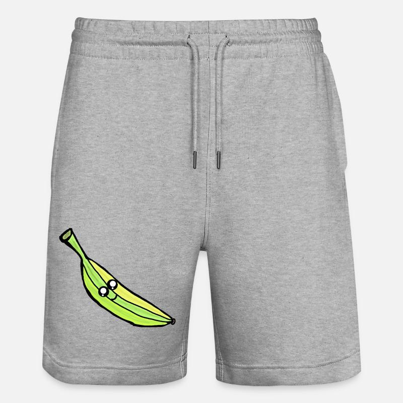 Banane Banane Fruit Fruit Kawaii - Short de jogging bio TRAINER Stanley/Stella unisexe - gris chiné
