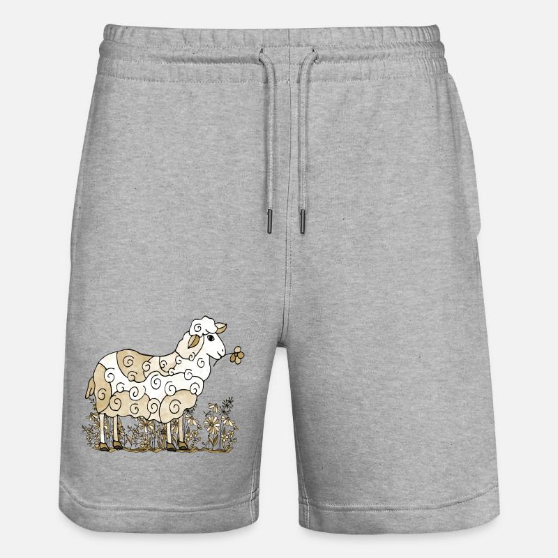 Mouton - Short de jogging bio TRAINER Stanley/Stella unisexe - gris chiné