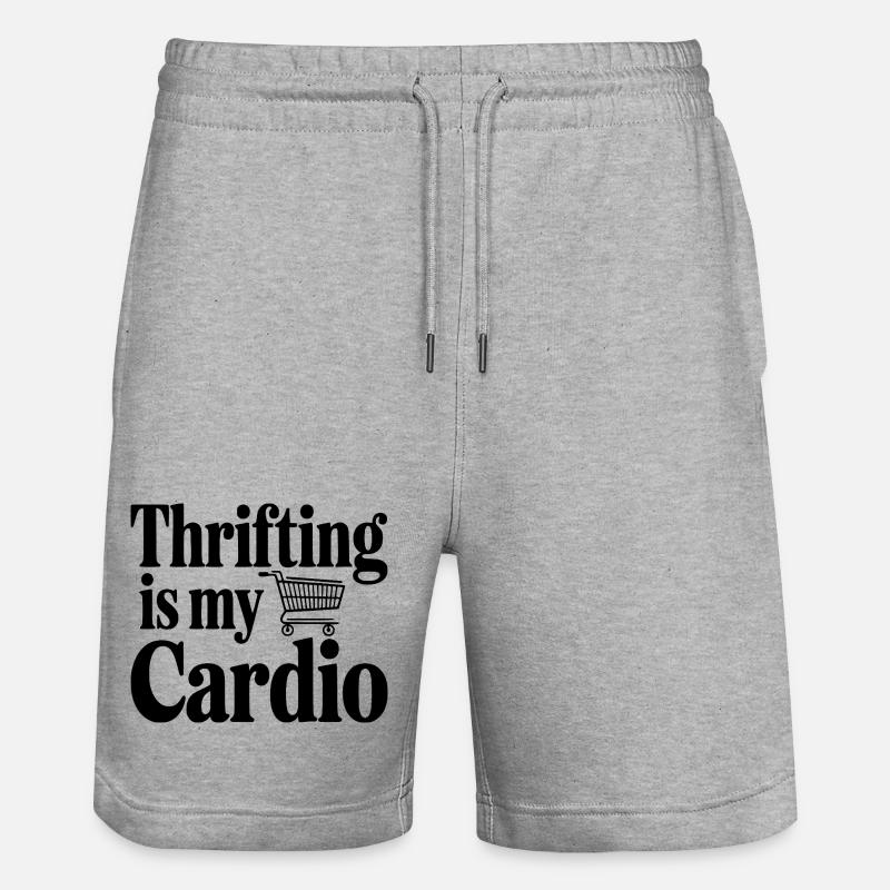 Le fribrifling, c’est mon Cardio - Short de jogging bio TRAINER Stanley/Stella unisexe - gris chiné