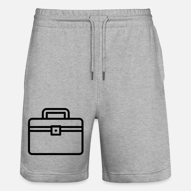 Werkzeugkasten - Stanley/Stella Unisex Bio Joggingshorts Trainer  - Grau meliert