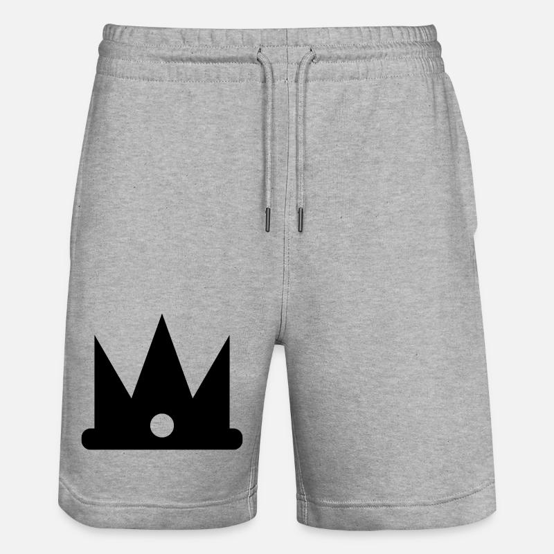 Crown - Stanley/Stella Trainer Unisex Organic Jogging Shorts - heather grey