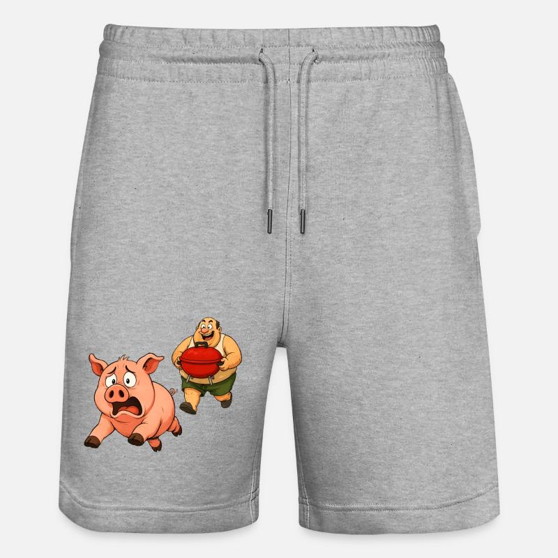 Conception de gril amusante - Short de jogging bio TRAINER Stanley/Stella unisexe - gris chiné