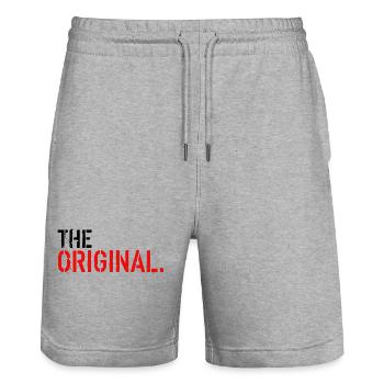 The Original - Short de jogging bio TRAINER Stanley/Stella unisexe - gris chiné - Devant - Nik (191cm) & Marisol (170cm)