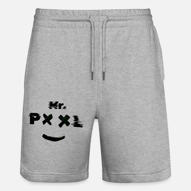 Logo de M. Pool - Short de jogging bio TRAINER Stanley/Stella unisexe - gris chiné