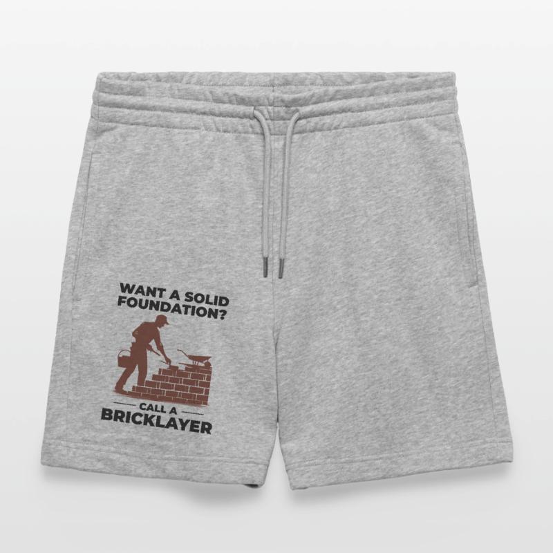 Bricklayer Brick Mason Masonry Brickwork Builder Stanley/Stella Trainer Unisex Organic Jogging Shorts
