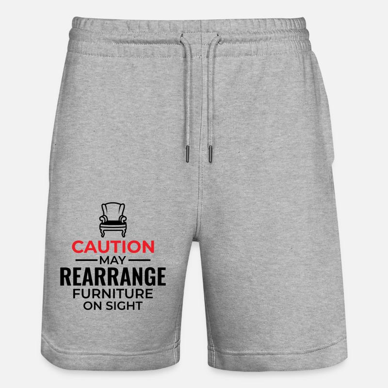 Innenarchitekt Dekorationsdesign Profi - Stanley/Stella Unisex Bio Joggingshorts Trainer  - Grau meliert