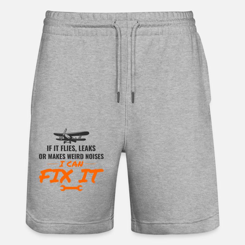 Mécanicien d’aéronefs Technicien d’entretien aéronautique - Short de jogging bio TRAINER Stanley/Stella unisexe - gris chiné