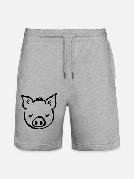 Cochon Cochon - Short de jogging bio TRAINER Stanley/Stella unisexe - gris chiné