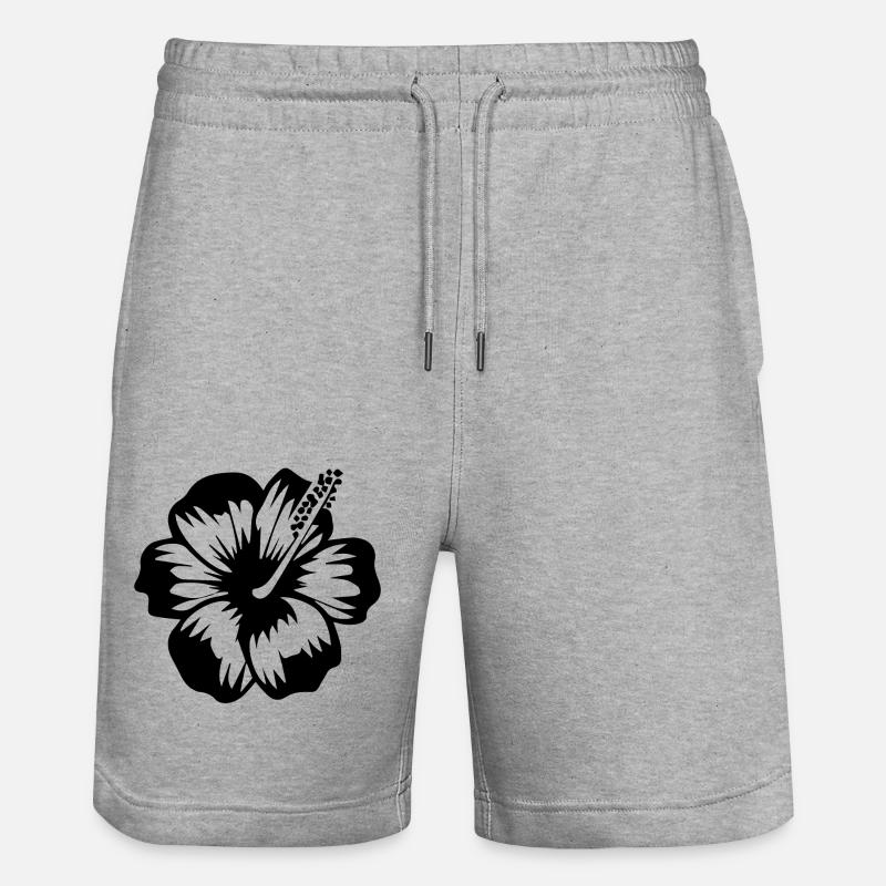 hibiscus - Short de jogging bio TRAINER Stanley/Stella unisexe - gris chiné