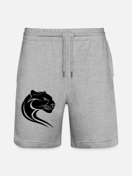 Panther - Stanley/Stella Unisex Bio Joggingshorts Trainer - Grau meliert