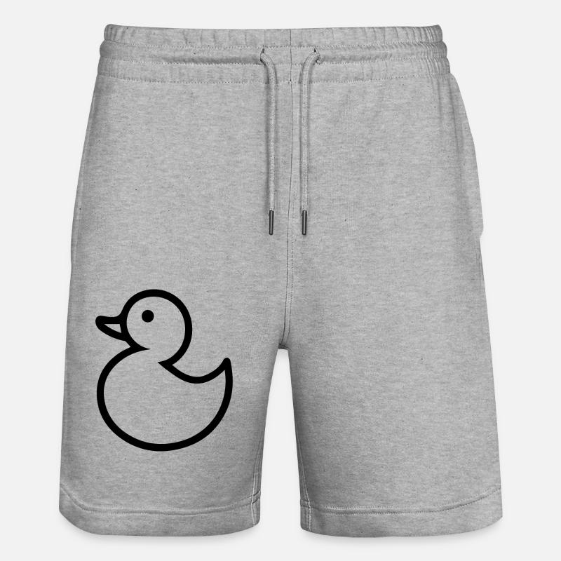 Duck Ducks - Stanley/Stella Trainer Unisex Organic Jogging Shorts - heather grey