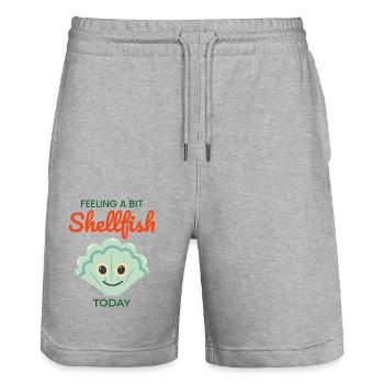 Seashells Collector Beachcomber Sea Shell Ocean - Stanley/Stella Trainer Unisex Organic Jogging Shorts - heather grey - Front - Nik (191cm) & Marisol (170cm)