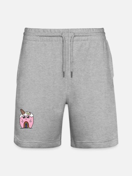 Stacy - Stanley/Stella Trainer Unisex Organic Jogging Shorts - heather grey