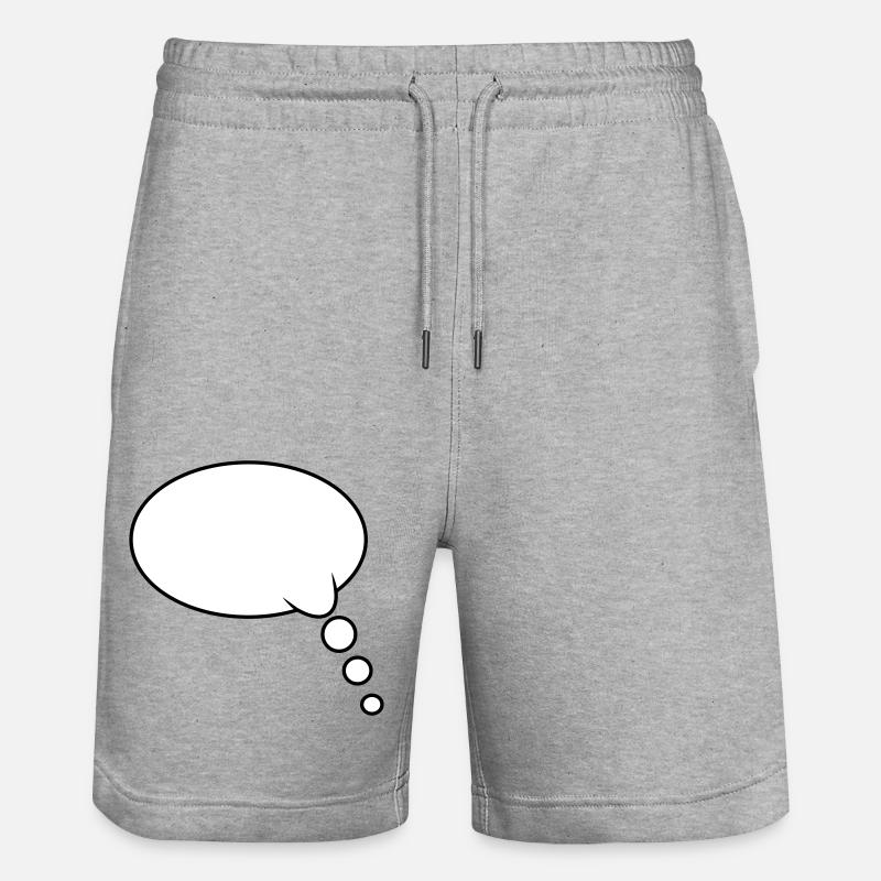 Pensée : Bubble Design - Short de jogging bio TRAINER Stanley/Stella unisexe - gris chiné