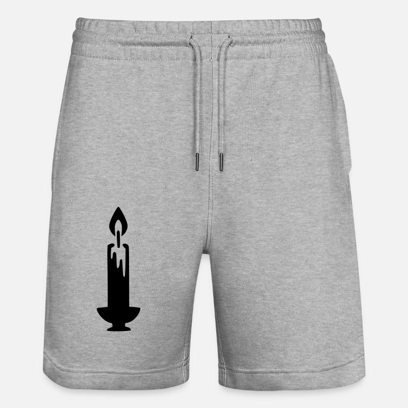 Bougie bougeoir - Short de jogging bio TRAINER Stanley/Stella unisexe - gris chiné
