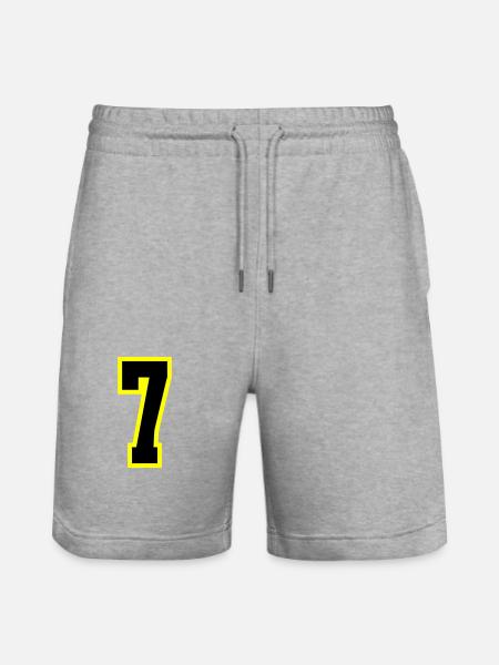 7 Number Leotard - Stanley/Stella Trainer Unisex Organic Jogging Shorts - heather grey
