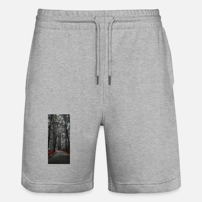 Murmures du sentier d’automne - Short de jogging bio TRAINER Stanley/Stella unisexe - gris chiné