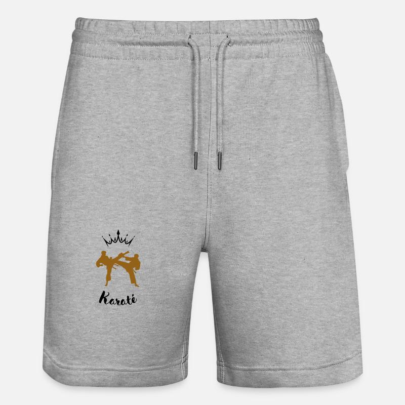 Karatekampf - Stanley/Stella Unisex Bio Joggingshorts Trainer  - Grau meliert