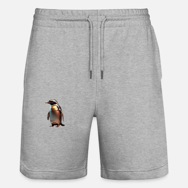 Le Pingouin de Bronze - Short de jogging bio TRAINER Stanley/Stella unisexe - gris chiné