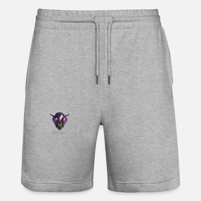 AI as future 01 - Stanley/Stella Unisex Bio Joggingshorts Trainer  - Grau meliert