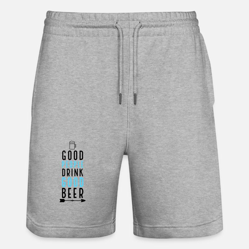 Bier - Stanley/Stella Unisex Bio Joggingshorts Trainer - Grau meliert