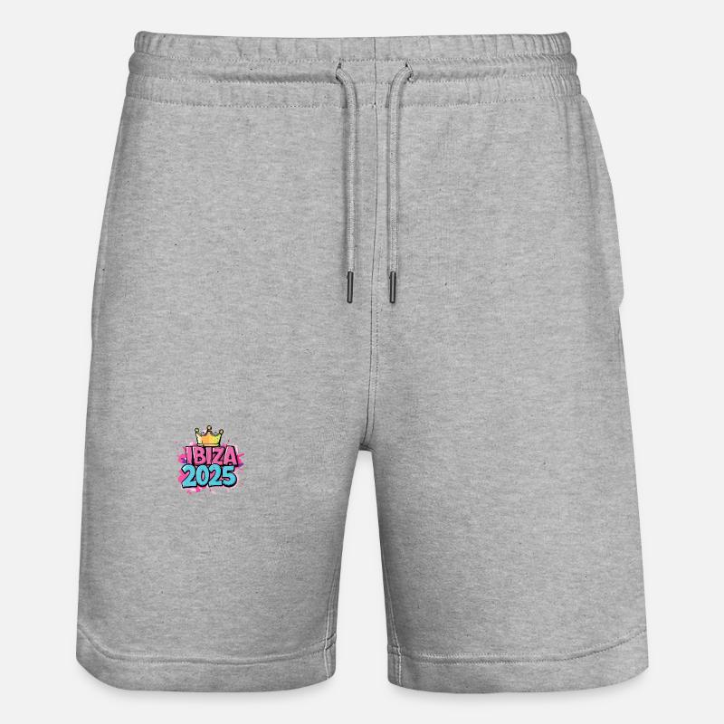 Ibiza 2025 - Short de jogging bio TRAINER Stanley/Stella unisexe - gris chiné
