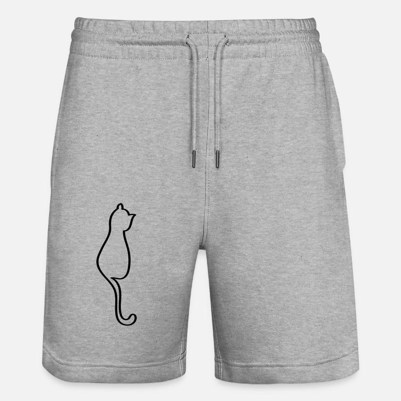 Chat - Short de jogging bio TRAINER Stanley/Stella unisexe - gris chiné