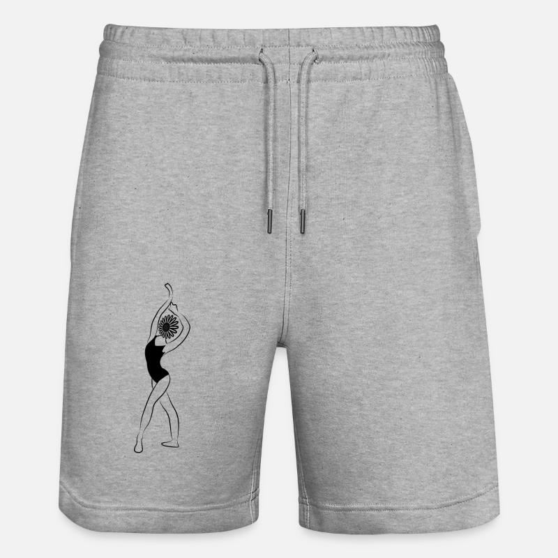 Danseuse - Short de jogging bio TRAINER Stanley/Stella unisexe - gris chiné