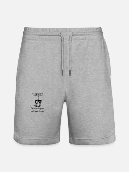 Hausfrauen - Stanley/Stella Unisex Bio Joggingshorts Trainer - Grau meliert