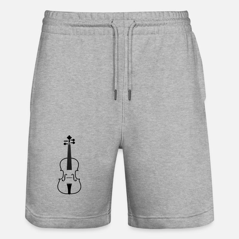 violon - Short de jogging bio TRAINER Stanley/Stella unisexe - gris chiné