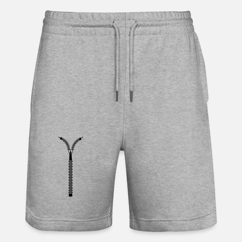 Fermeture éclair - Short de jogging bio TRAINER Stanley/Stella unisexe - gris chiné